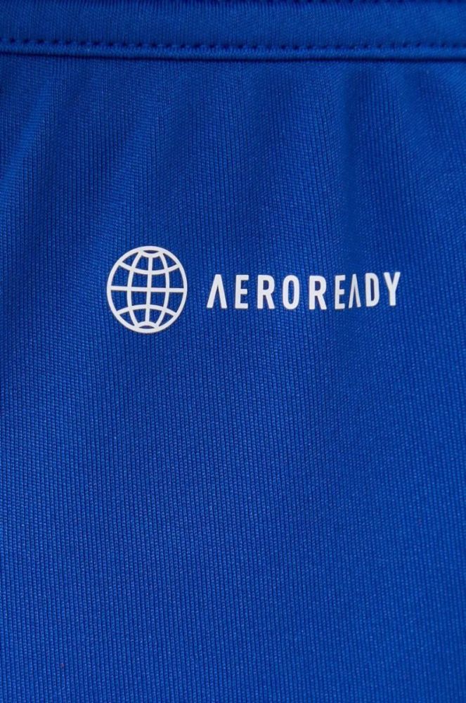 Шорти для тренувань adidas Performance Entrada 22 однотонні висока посадка колір блакитний фото 5