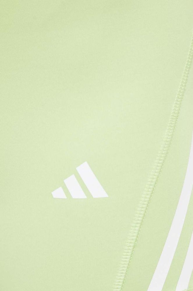 Шорти для тренувань adidas Performance Techfit Hyperglam колір зелений з принтом середня посадка фото 4