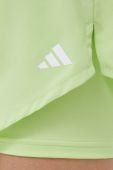 Шорти для тренувань adidas Performance колір зелений однотонні середня посадка