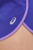 Шорти для бігу Asics Icon колір фіолетовий однотонні середня посадка