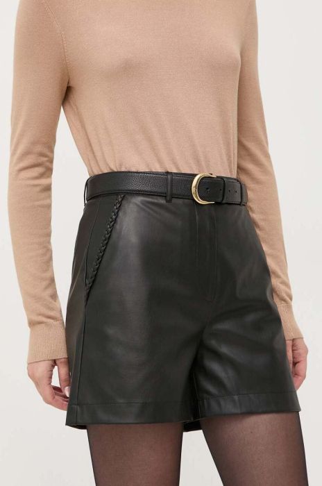 Шорти Liu Jo жіночі колір чорний однотонні висока посадка (3384181)