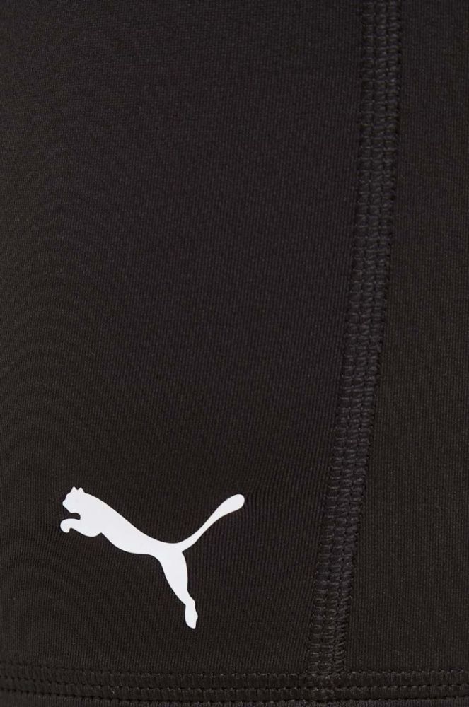 Шорти для тренувань Puma Fit колір чорний однотонні висока посадка фото 4