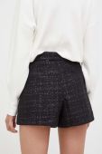 Шорти Guess жіночі колір чорний однотонні висока посадка (3610840)