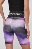 Шорти PLEIN SPORT жіночі колір фіолетовий візерунок висока посадка