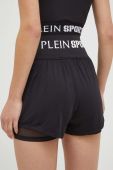 Шорти PLEIN SPORT жіночі колір чорний з принтом висока посадка (3687117)