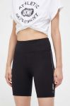 Шорти Dkny жіночі колір чорний з аплікацією висока посадка (3411834) Шорти Dkny жіночі колір чорний з аплікацією висока посадка (3411834)