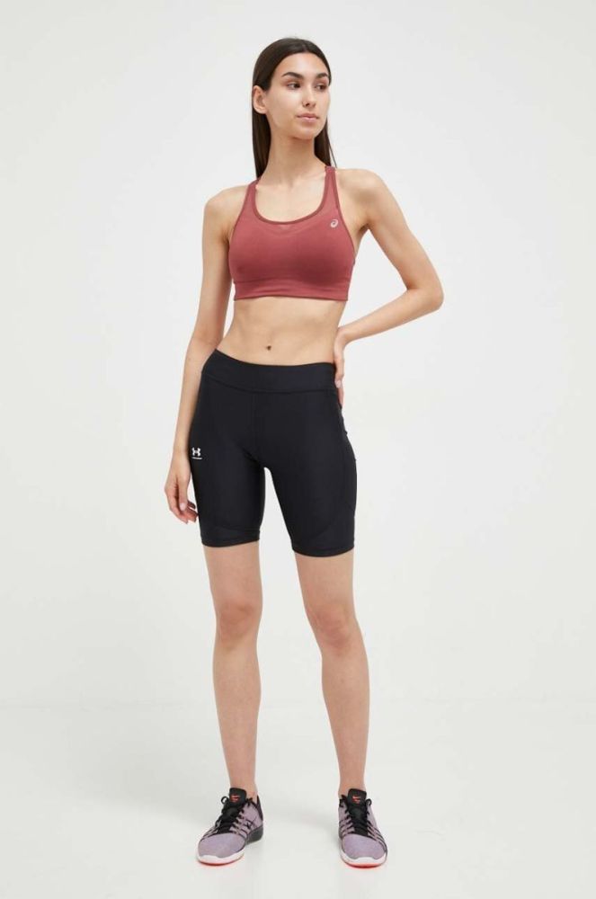 Шорти для тренувань Under Armour Authentics колір чорний однотонні середня посадка фото 2
