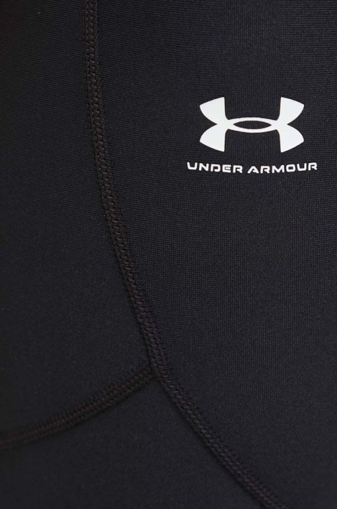 Шорти для тренувань Under Armour Authentics колір чорний однотонні середня посадка фото 4