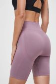 Шорти для тренувань Under Armour колір фіолетовий однотонні висока посадка