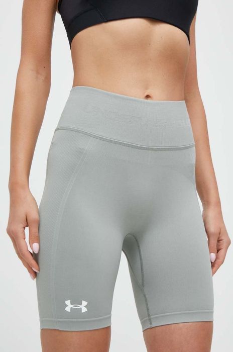 Шорти для тренувань Under Armour колір зелений однотонні висока посадка