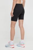 Шорти Reebok жіночі колір чорний однотонні висока посадка (3555420)