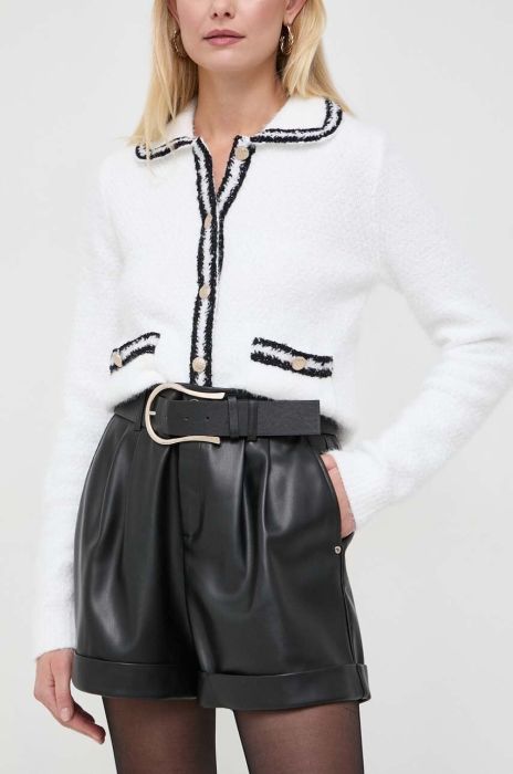 Шорти Morgan жіночі колір чорний однотонні висока посадка (3684091)