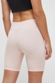 Шорти Reebok жіночі колір рожевий однотонні висока посадка