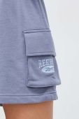Шорти Reebok Classic жіночі колір фіолетовий з аплікацією висока посадка