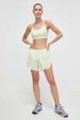 Шорти для бігу Reebok колір зелений з принтом середня посадка