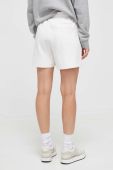 Шорти adidas Originals жіночі колір білий однотонні висока посадка