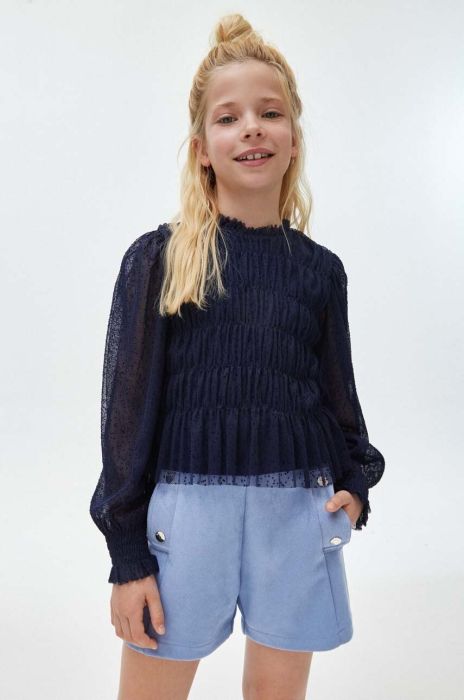 Дитячі шорти Mayoral однотонні колір блакитний (3432523)