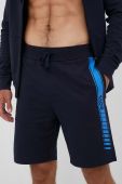 Бавовняні шорти лаунж BOSS колір темно-синій