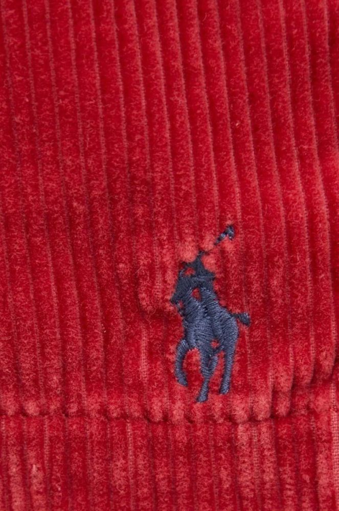 Вельветові шорти Polo Ralph Lauren колір червоний фото 4