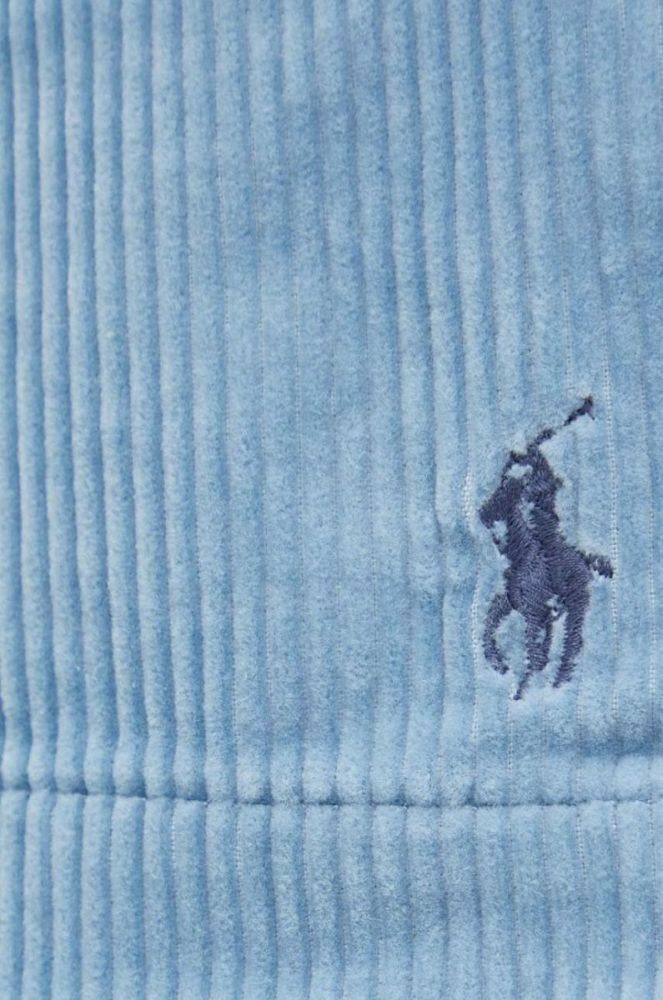 Вельветові шорти Polo Ralph Lauren колір блакитний фото 4