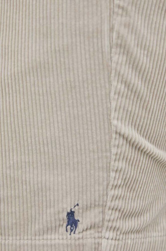 Вельветові шорти Polo Ralph Lauren колір бежевий фото 4