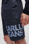 Джинсові шорти Karl Lagerfeld Jeans чоловічі колір чорний