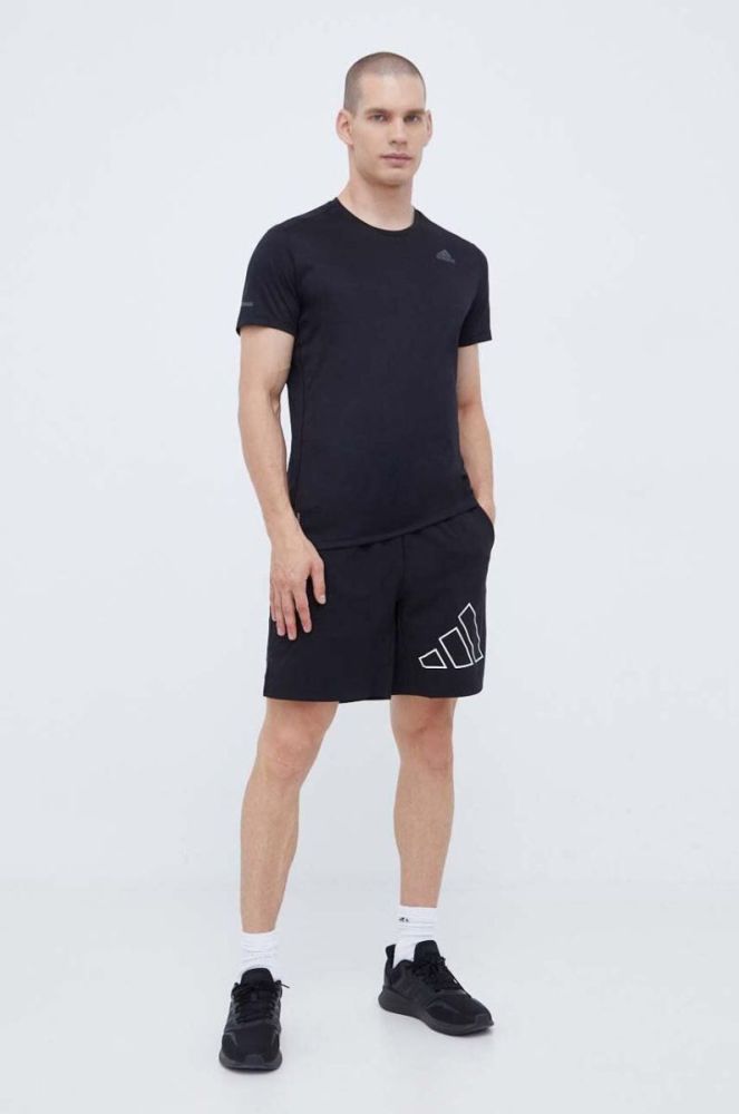 Шорти для тренувань adidas Performance Train Icons Big Logo колір чорний фото 2