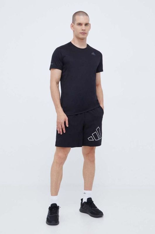 Шорти для тренувань adidas Performance Train Icons Big Logo колір чорний фото 2