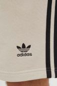 Бавовняні шорти adidas Originals колір бежевий