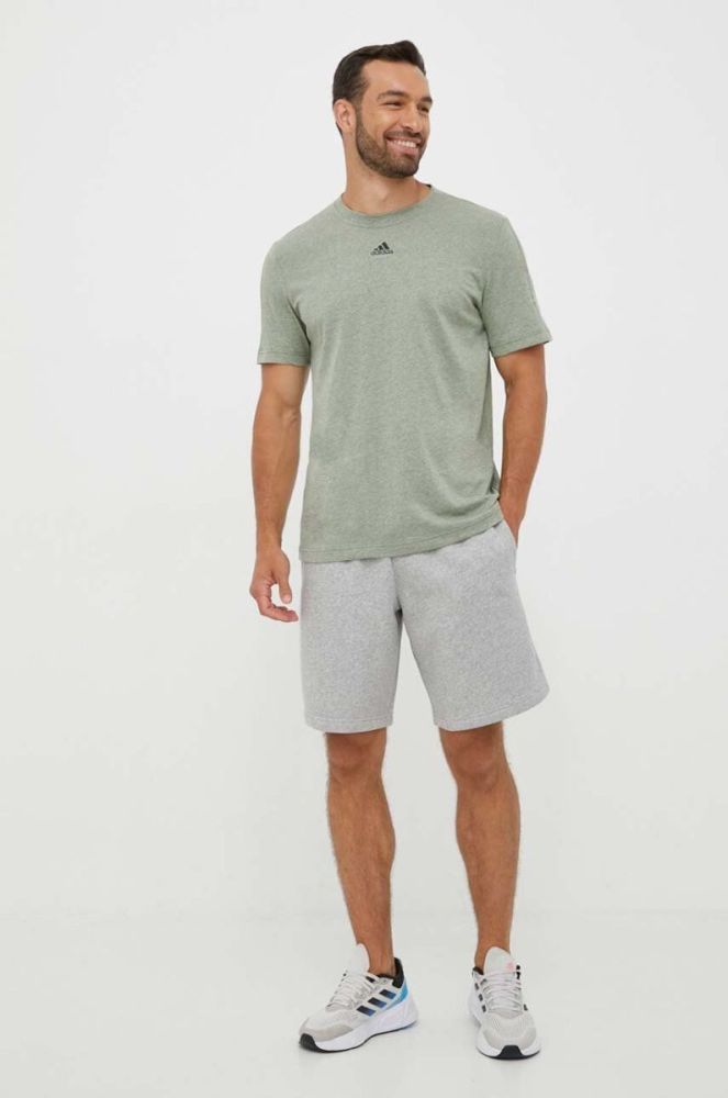 Шорти adidas чоловічі колір сірий меланж (3379891) фото 2