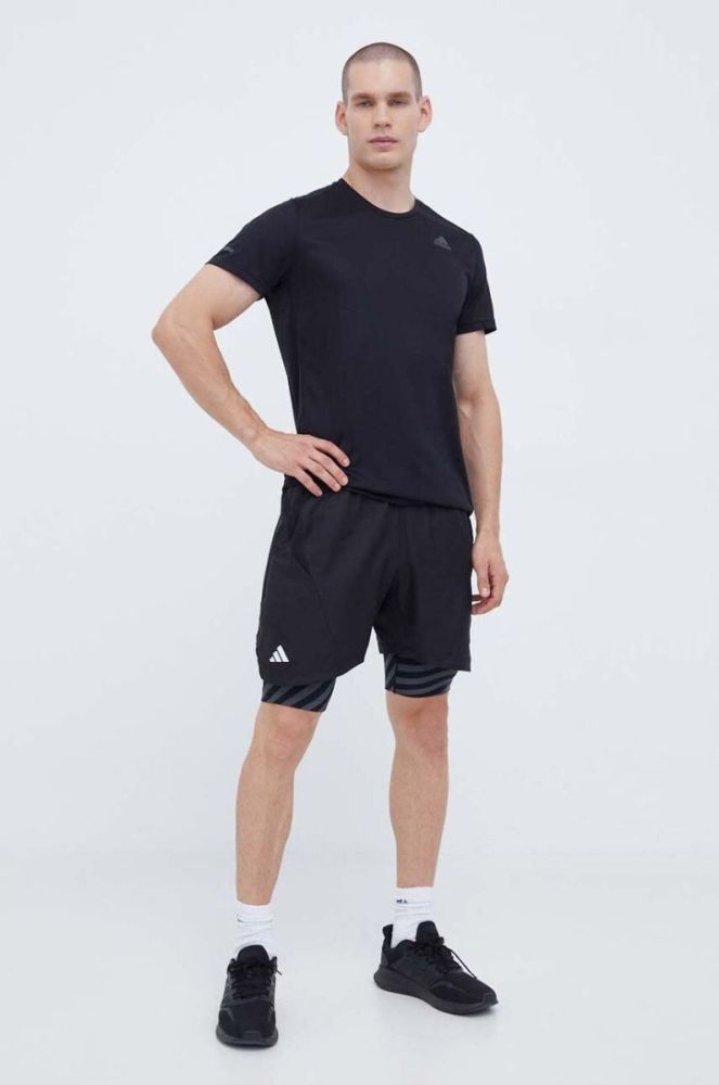 Шорти для тренувань adidas Performance колір чорний фото 2