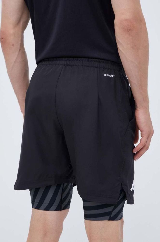 Шорти для тренувань adidas Performance колір чорний фото 3