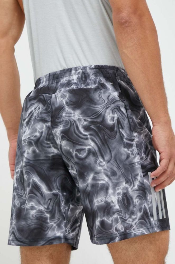 Шорти для бігу adidas Performance Own the Run колір сірий фото 3