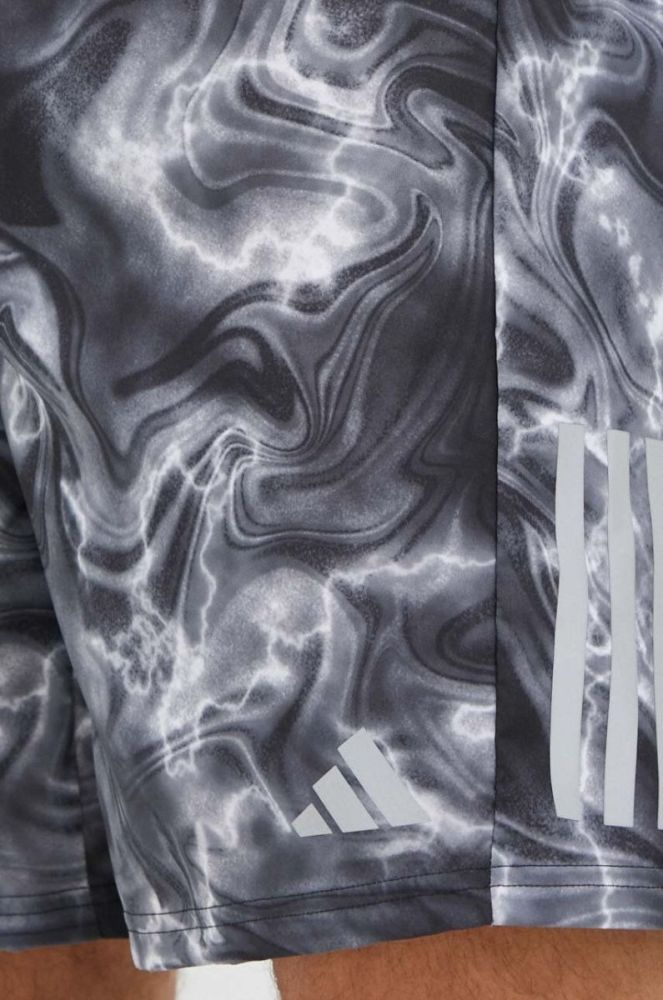 Шорти для бігу adidas Performance Own the Run колір сірий фото 4