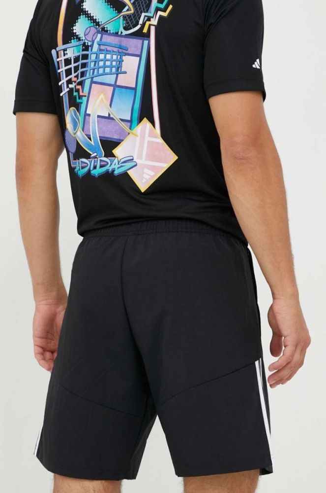 Шорти для тренувань adidas Performance Pride Tiro Downtime колір чорний фото 3