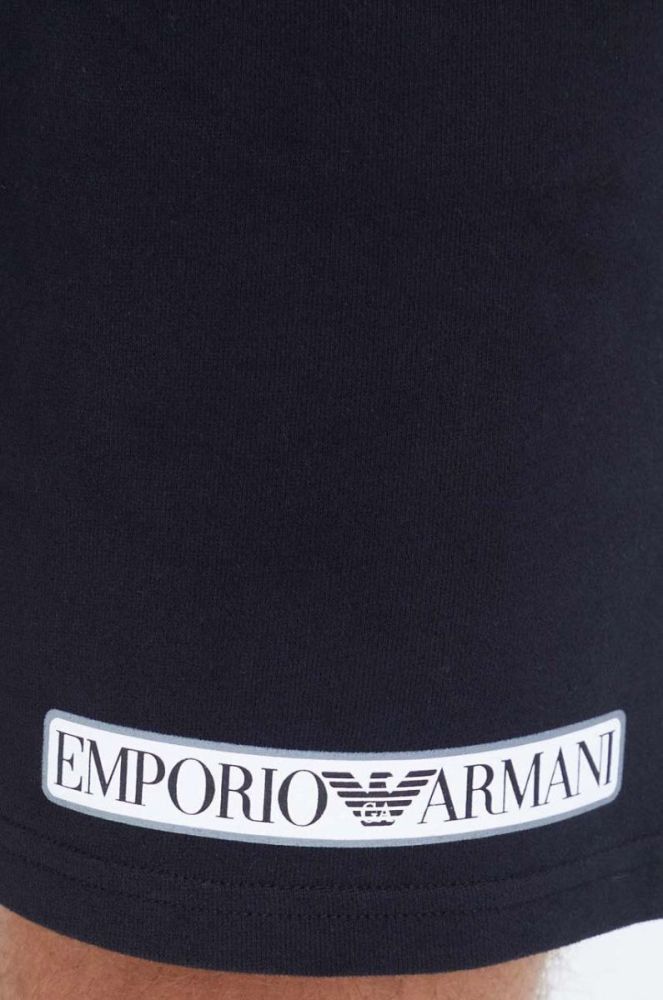 Бавовняні шорти лаунж Emporio Armani Underwear колір чорний (3482961) фото 4