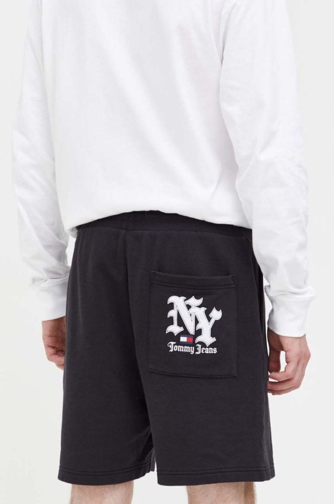 Бавовняні шорти Tommy Jeans колір чорний (3558782) фото 3
