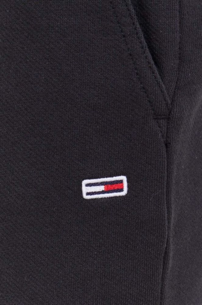 Бавовняні шорти Tommy Jeans колір чорний (3558782) фото 4