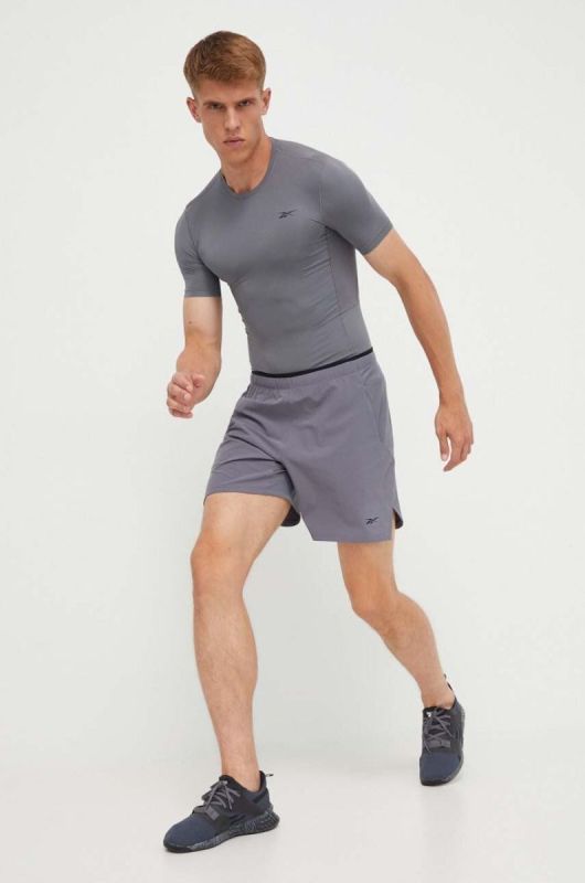 Шорти для тренувань Reebok Strength 3.0 колір сірий фото 2