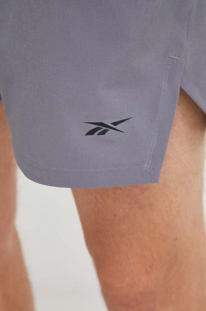 Шорти для тренувань Reebok Strength 3.0 колір сірий фото 4