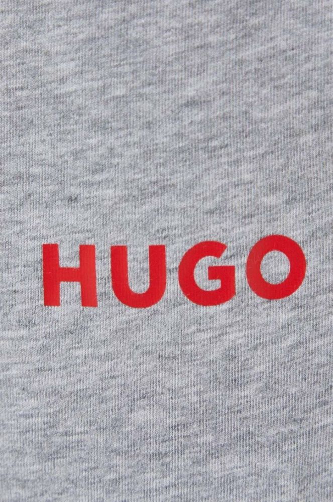Шорти HUGO чоловічі колір сірий фото 4