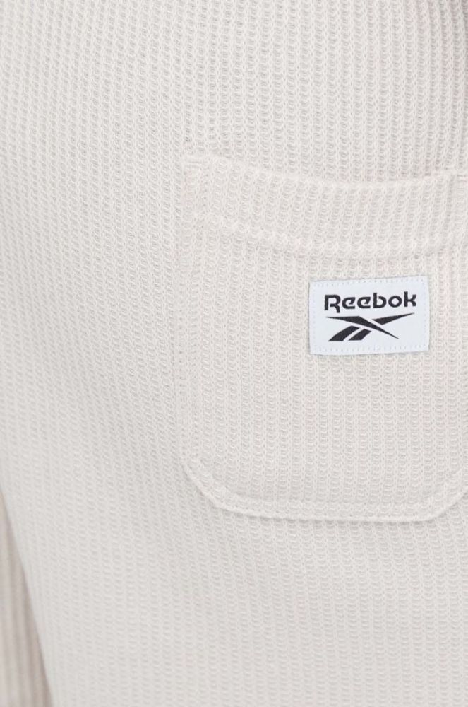 Шорти Reebok чоловічі колір бежевий фото 4