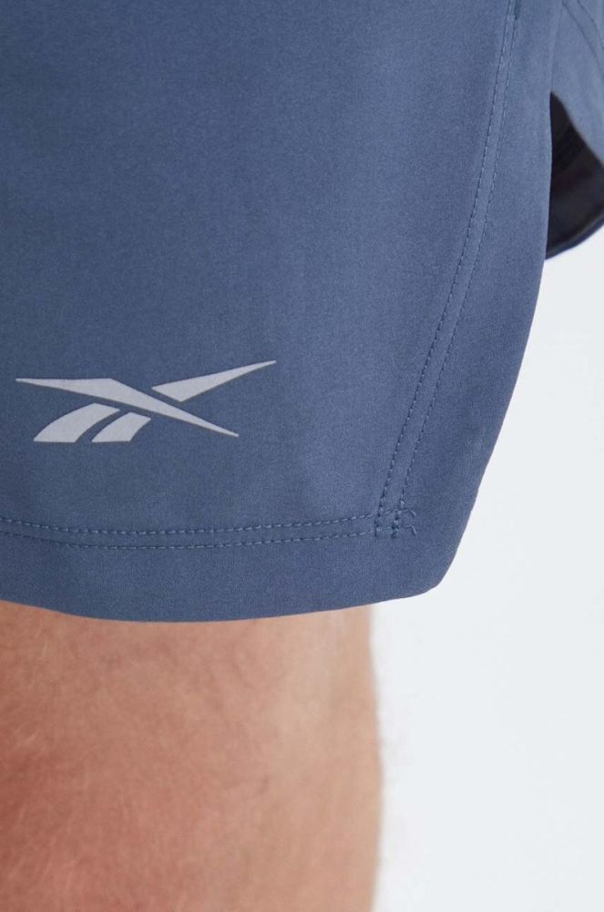 Шорти для бігу Reebok колір блакитний фото 4