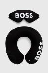 Дорожній набір: пов'язка та подушка BOSS колір чорний