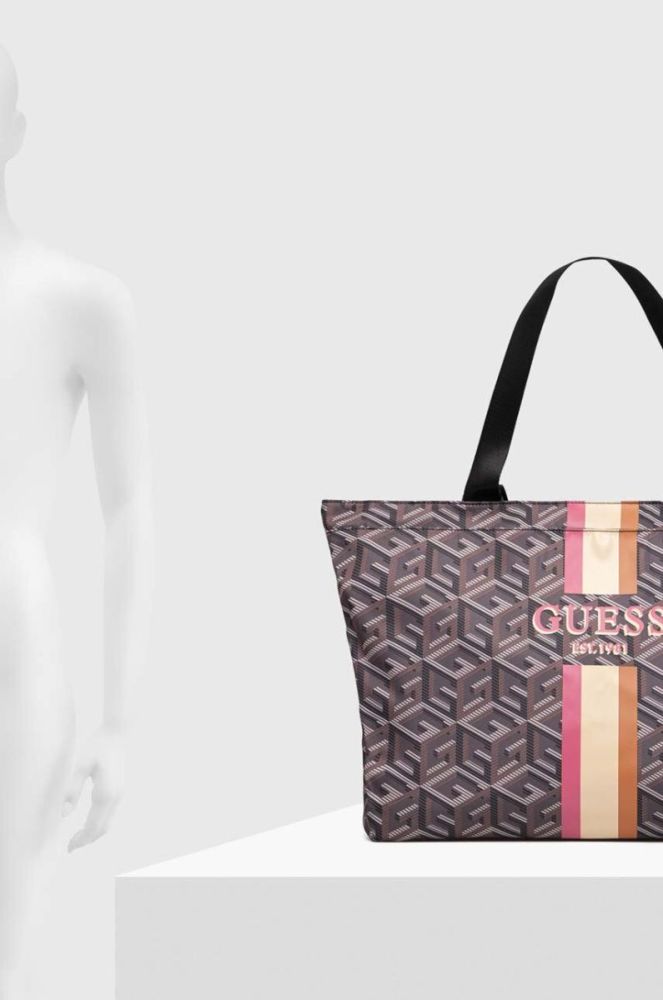 Сумочка Guess колір коричневий (3363376) фото 6