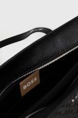 Шкіряна сумочка BOSS колір чорний (3379894)