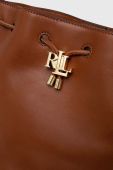 Шкіряна сумочка Lauren Ralph Lauren колір коричневий (3303072)