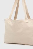 Бавовняна сумка Rotate колір бежевий