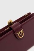 Шкіряна сумка Pinko колір бордовий (3512927)