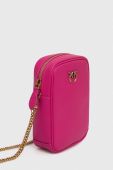 Шкіряна сумка Pinko колір рожевий (3548049)